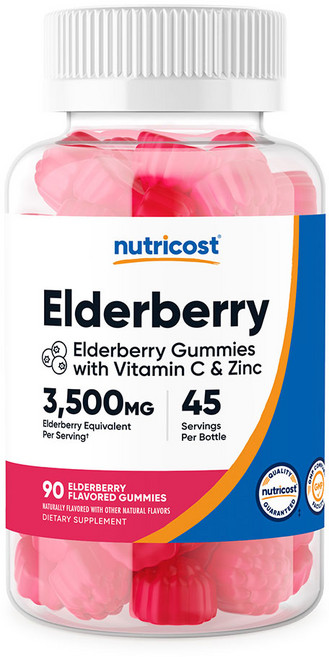 뉴트리코스트 엘더베리 베어구미 3500mg 90구미, 90정, 1개