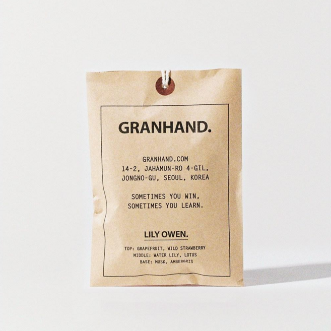 그랑핸드 사쉐 9종 택 1 granhand 방향제, 1개, 릴리 오웬