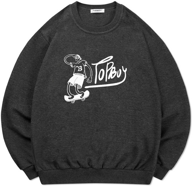 [일반/기모] 특양면 선글라스보더 프린팅 맨투맨 (PTM188/PTM1088)