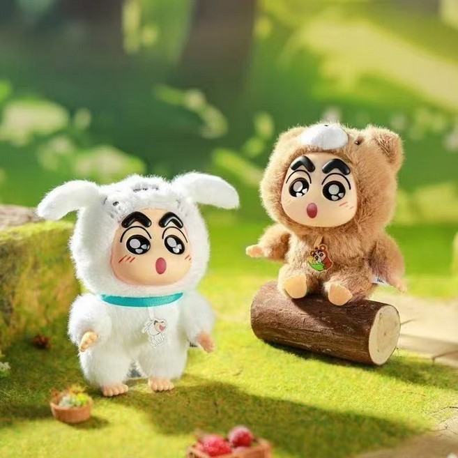 팝마트 라부부 짱구 피규어 인형키링 랜덤박스 POPMART 키홀더 열쇠고리 휴대폰 선물키링 16cm, 판다(화이트+블랙), 1개