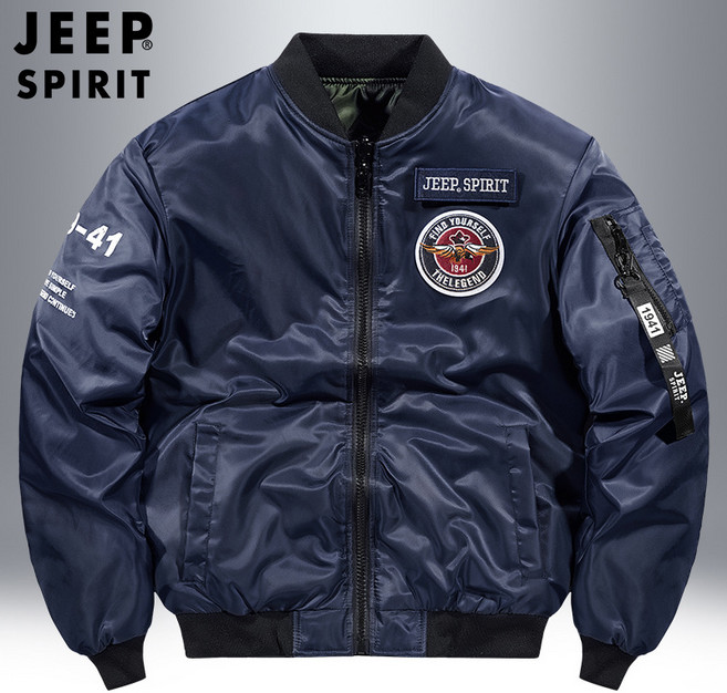 JEEP SPIRIT 지프 스피릿 남성용 가을 겨울 웰론 리버시블 항공점퍼 LCQ-6621JP+사은품