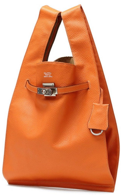 [Beautiful People] 뷰티풀 피플 L 토트백 소가죽 토트백 일본제 611952 오렌지