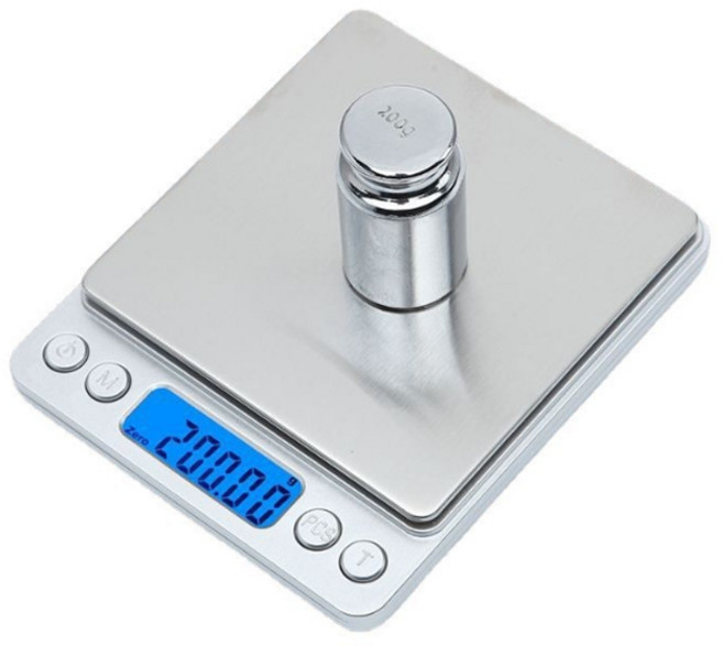 자칠 전자저울 스테인리스 주방저울 음식저울 가정용 보석저울 베이킹저울 커피그램저울, 1개, 500g/0.01g