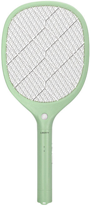 利百代 充電式電蚊拍 LY-8008ZA 三層防護網 LED照明, 綠