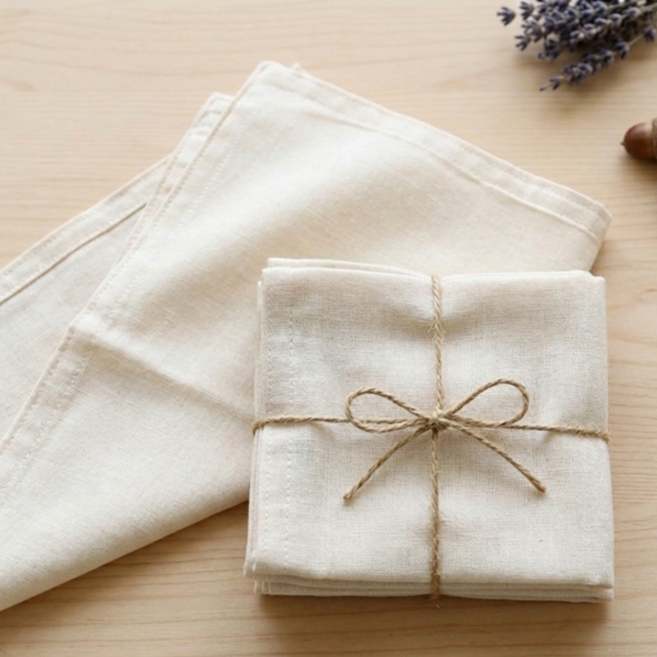 팍스홈 [7+1] 대형 강화 2겹 소창 수건 행주 순면 100%, 8개, 내추럴