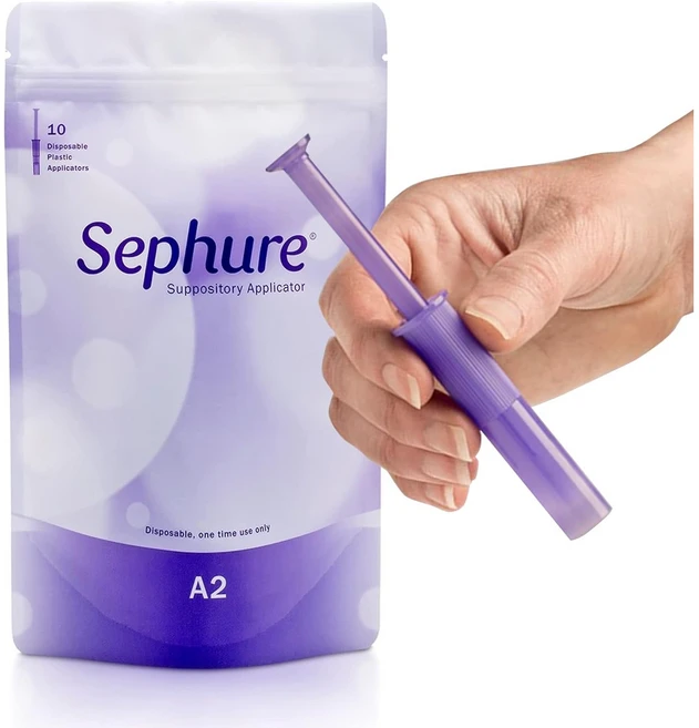 sephure Suppository Applicator 세퓨어 남여공용 간편 좌약 어플리케이터 10mm A2 사이즈 다양한 브랜드 가능 일회용 성인 빠르고 쉬운 안전, 10개1팩, 1개 - 쿠팡