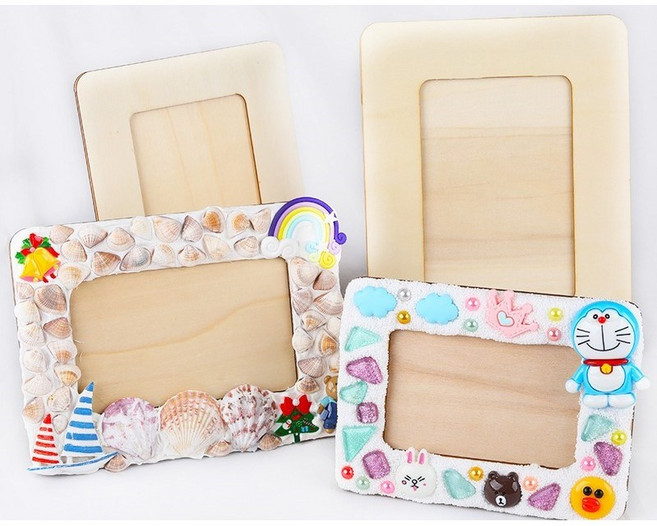 DIY 우드 나무 액자 만들기 무지 액자 원목 프레임 꾸미기 데코덴 키트