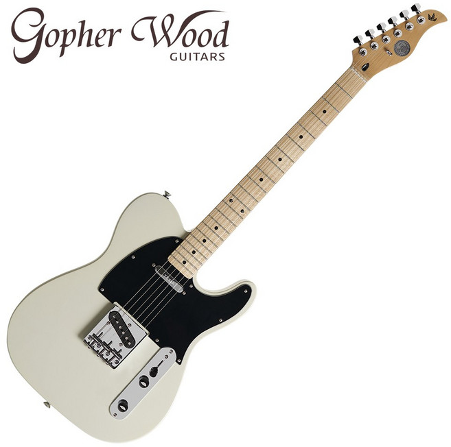 고퍼우드 T-클래식 5 텔레캐스터 일렉 기타, WHITE511 (플로럴 화이트), 1개