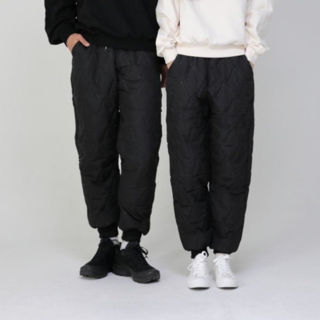 핏노바 남녀공용 방한 누빔 패딩 바지