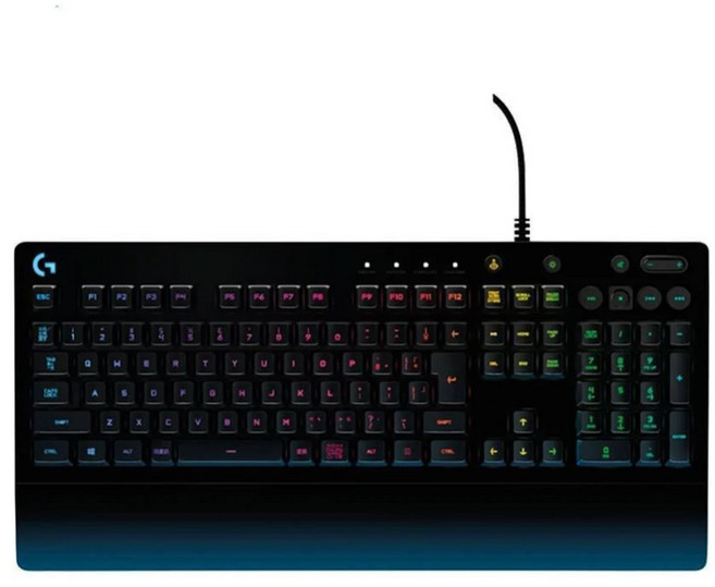 Logitech 羅技 G213 PRODIGY RGB 電競鍵盤 防潑濺經久耐用 代理商公司貨, 黑色, G213 PRODIGY RGB遊戲鍵盤 X, 製造商軸