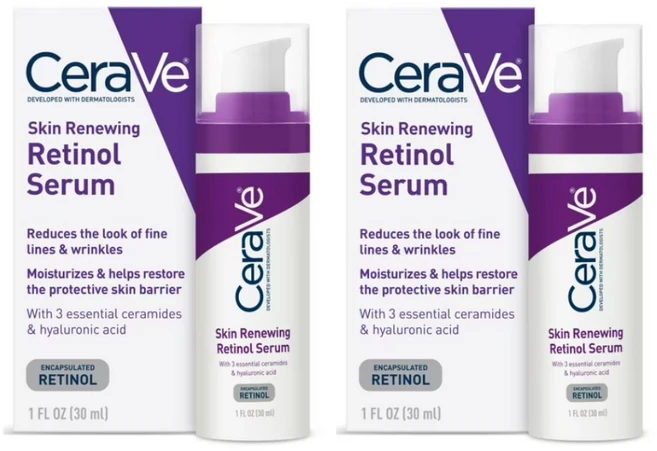 CeraVe Skin Renewing Retinol Face Serum 세라비 리뉴잉 레티놀 페이스 세럼, 2개, 30ml - 쿠팡