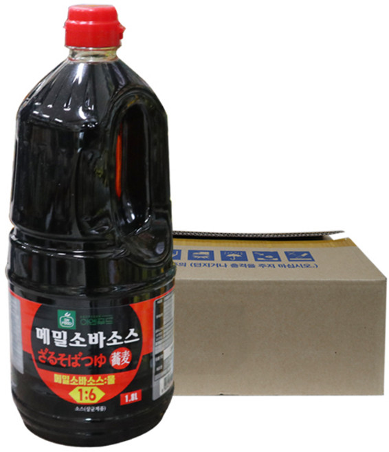이엔푸드 메밀소바소스 1.8L 6개 1박스