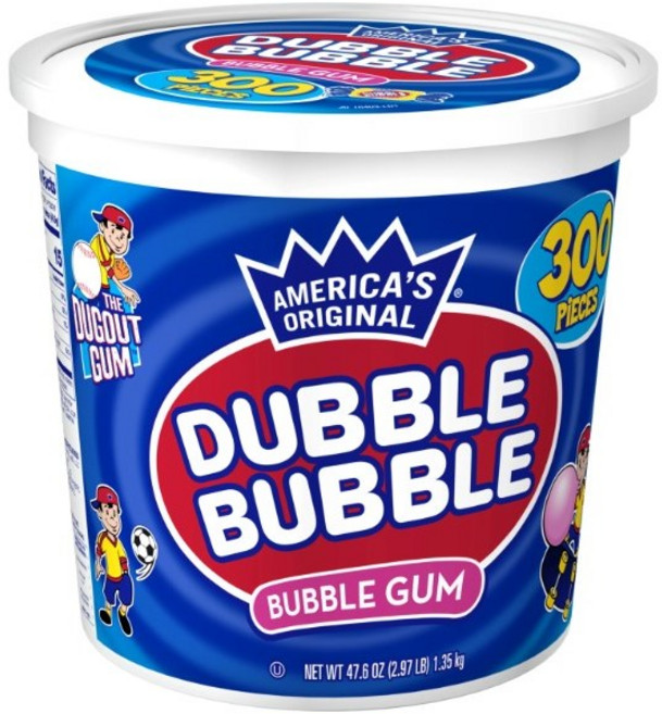 더블 버블 풍선껌 300 피스/Dubble Bubble, 1.35kg, 1개
