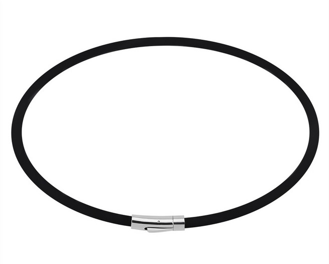 야구선수목걸이 운동선수 테니스 스포츠 스타일 야구 남녀공용 자석 골프 팔찌 목걸이., 1개, 검정색 50cm