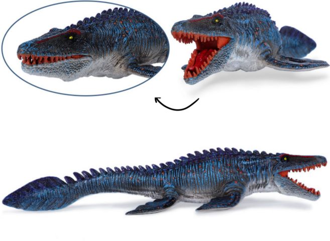 도다인몰 리얼한 쥬라기 공룡 모사사우루스 피규어, 1개
