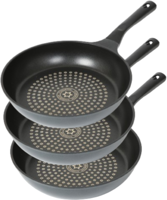 셰프쿡 키친 티타늄코팅 IH 인덕션 후라이팬, 30cm, 3개