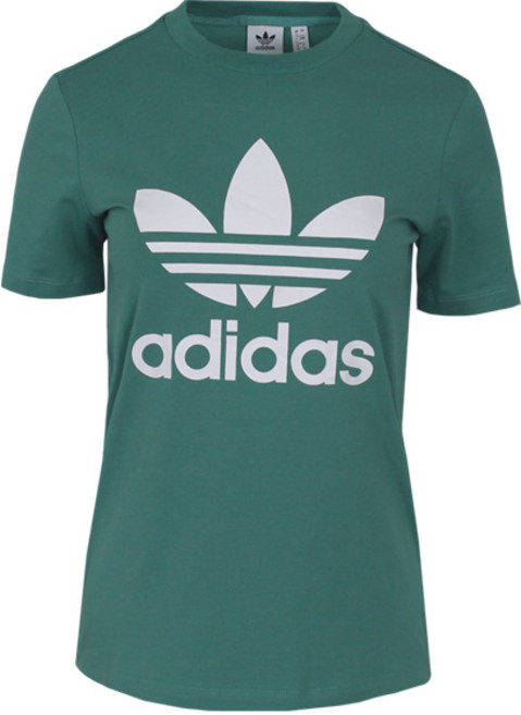 아디다스 여성 트레포일 로고 반팔 티셔츠-CV9892