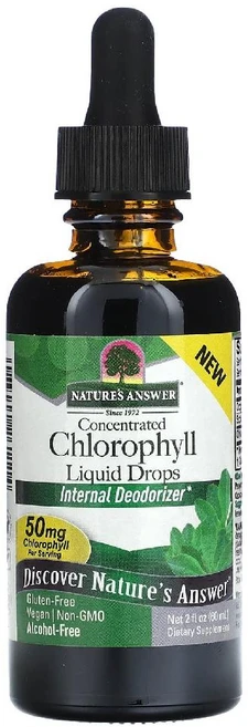 네이처스앤서 엽록소 액상 드롭 Chlorophyll Liquid Drop 50mg 60ml, 1개 - 쿠팡