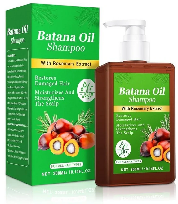 Batana Oil Shampoo -모발 성장 촉진 로즈마리 샴푸 두피에 영양 공급 손상 감소 및 광택 추가 탈모 바타나 샴푸 - 298.7 ml10 액량 온스 1387, Batana Oil Shampoo -모발 성장 촉진, - 쿠팡