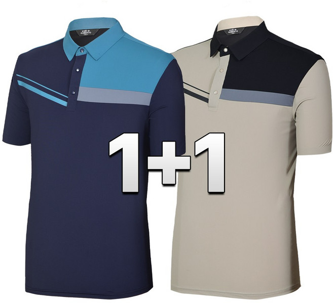 워킹맨 아울렛 1+1 여름시즌 시원한 냉감 아이스 카라 반팔 티셔츠 남성복 일상복 캐주얼 아웃도어 스포츠 골프웨어 상의 A318