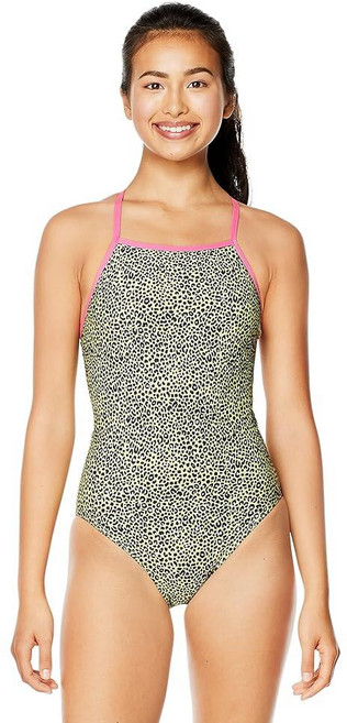 Speedo 여성용 수영복 원피스 Endurance X 뒷면 프린트