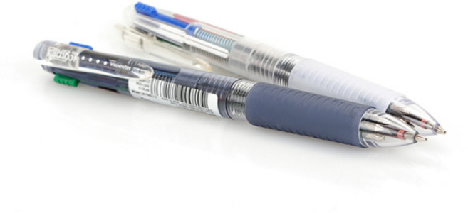 국산펜 국산브랜드 볼펜 싸인펜 형광펜 리필심 보드마카 낱개 펜 샤프 지우개 샤프심, 4색볼펜에스 투명청회색