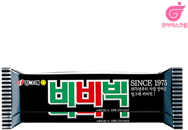 (하나유통)빙그레 비비빅 한박스 아이스크림, 70ml, 40개