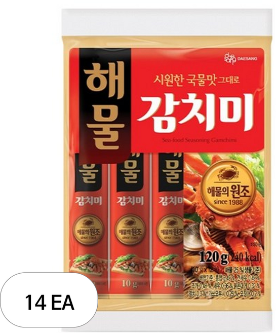 대상 해물 감치미, 14개, 120g