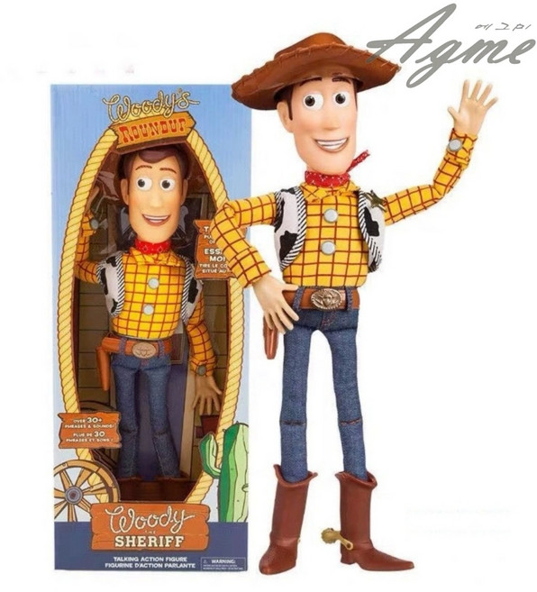 에그미 디즈니 토이스토리 우디 16인치 말하는 토킹 인형 픽사, 1개