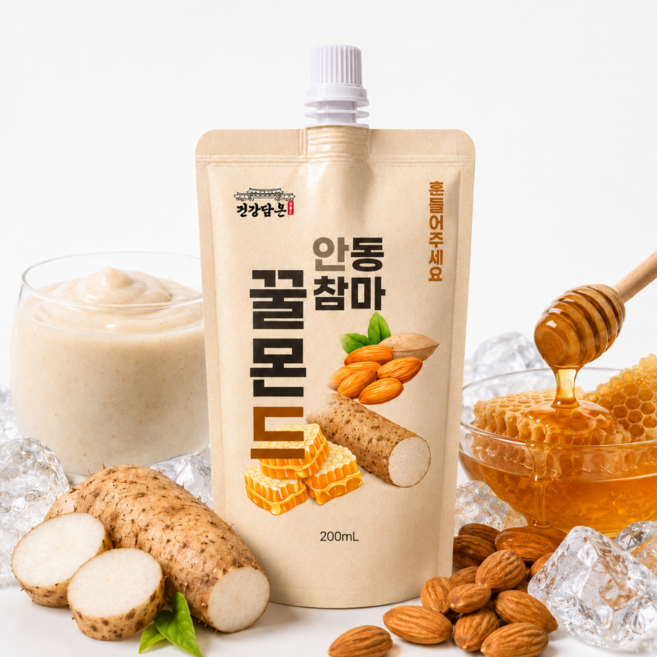 선물용 참마 꿀몬드 간편한 식사대용 아몬드, 10개, 200ml