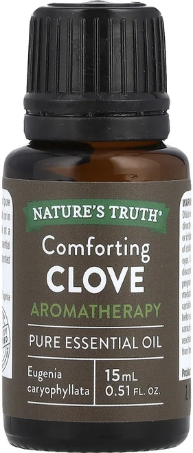 Nature's Truth 퓨어 에센셜 오일 컴포팅 정향 15ml(0.51fl oz), NaturesTruth퓨어에센셜오일컴포팅정향15ml05, 1개, 15ml - 쿠팡