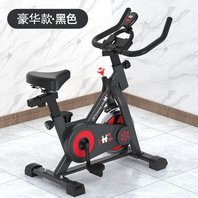 動感單車家用室內運動器材腳踏車兒童禮物靜音健身器材健身車, 1個, 1cm, 炫酷黑-儀表款(90-165CM):無規格