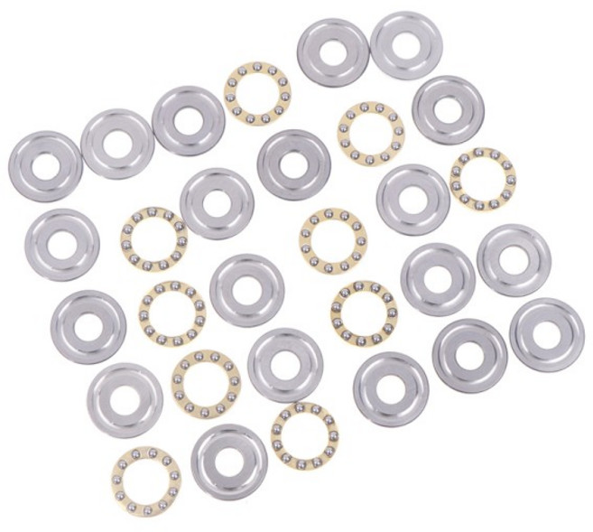 호환 추력 볼 베어링 F8-22M 평면 어처 축 볼 베어링 7 F8 22m 내경 8mm 10 세트, [01] Gold