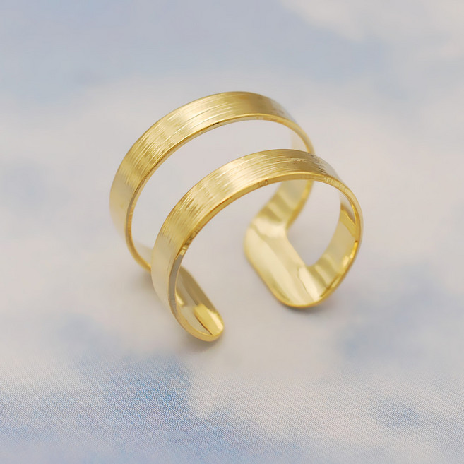 [골드러쉬] R244 스틸반지 남녀공용 프리사이즈 남자패션 레이어드반지