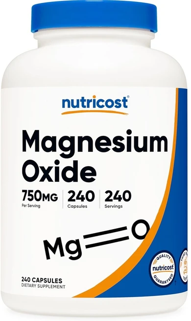 뉴트리코스트 산화 마그네슘 750mg 240캡슐, 1개, 240정 - 쿠팡