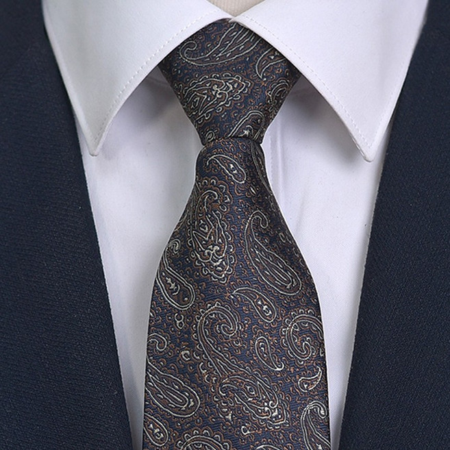 어버너 페이즐리 넥타이 자동 수동