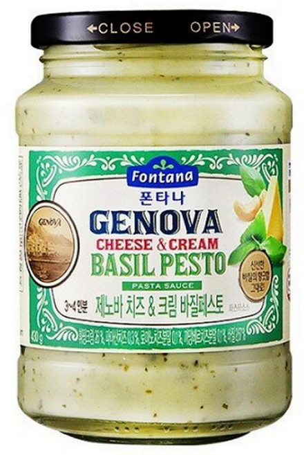 폰타나 제노바 치즈&크림 바질페스토 파스타소스, 430g, 12개