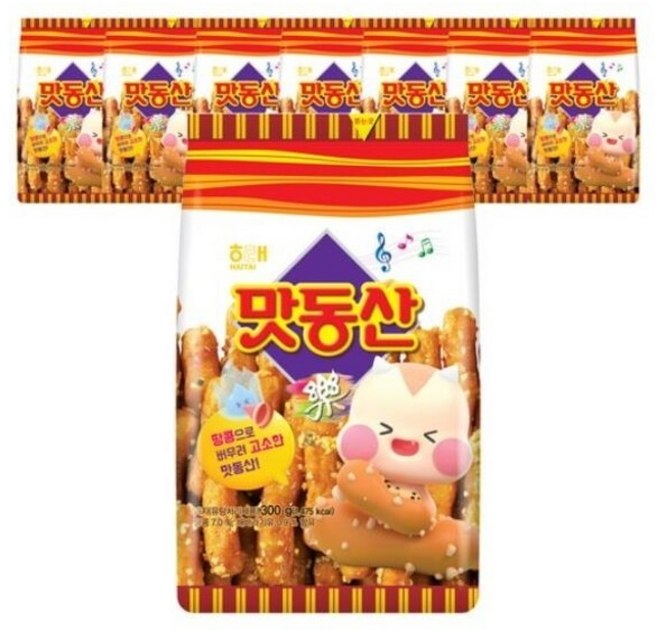 해태제과 맛동산, 300g, 8개