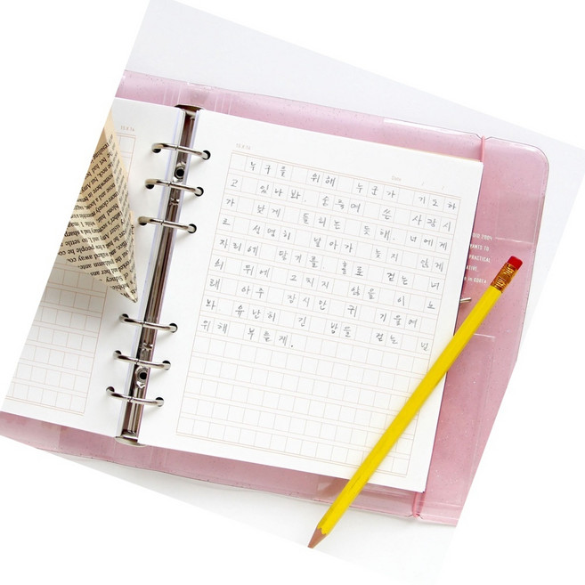 DSGS 6공 다이어리 원고지 오선지 노트 속지 6공다이어리속지a6, 01 원고지