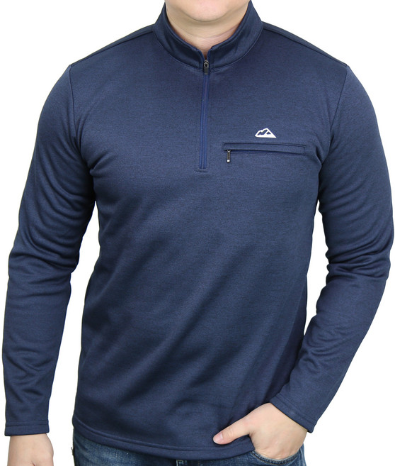 마운티스트 솔리드웜 데일리 기모 반집업 티셔츠 은은한 멜란지 데일리