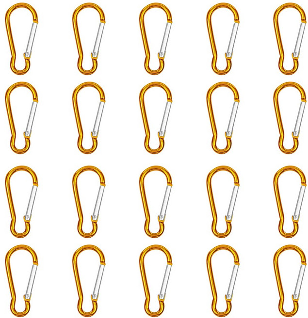 카라비너 B타입 2호, 20개, 골드