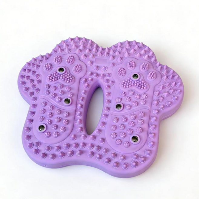 밸런스 에어 스텝 쿠션 공기주입 홈트 지압 워킹 패드 코어 스트레칭, 퍼플, Purple