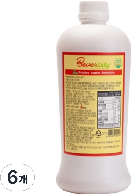 베버시티 세미 사과 스무디, 6개, 1.8kg