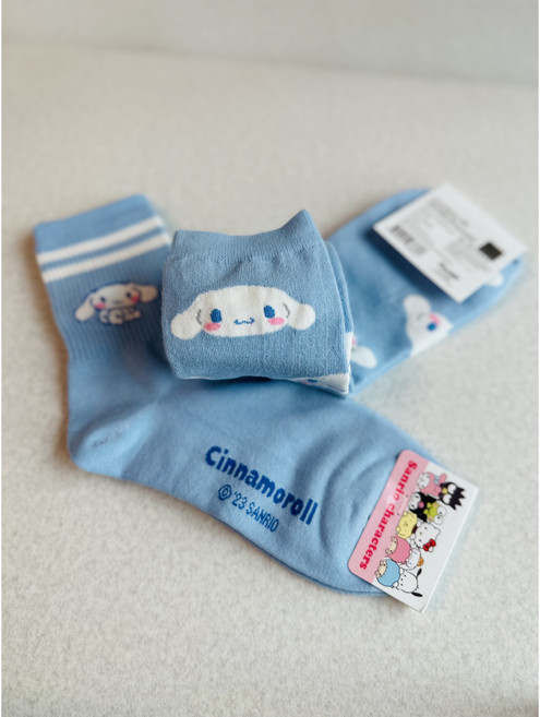 [디마켓-당일배송] 산리오 정품 데일리 양말 두켤레 세트 시나모롤 마이멜로디 쿠로미 포차코 폼폼푸린 헬로키티 초등학생양말