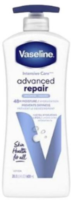 Vaseline 凡士林 無香精高效鎖水保濕身體乳液 600ml, 1件