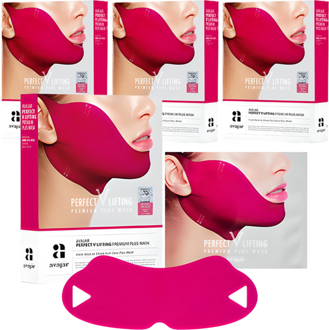 에이바자르 퍼펙트 브이 리프팅 프리미엄 플러스 마스크, 5개입, 4개