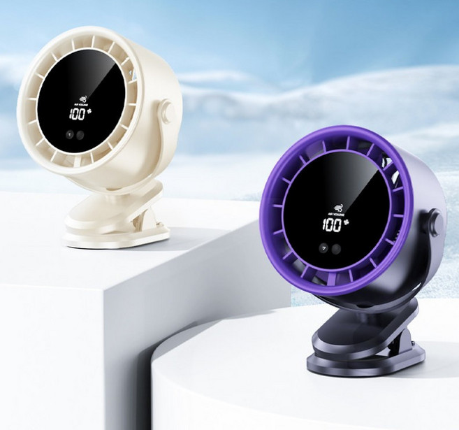 미니 USB 무소음 선풍기 탁상용 클립형 휴대용 강력 풍량 스탠드 쿨러, 0mAh 딥그레이 충전플러그 40시간 초저소음, 단일 모델