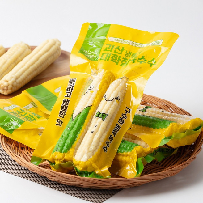 괴산대학찰옥수수 찐냉동대학찰옥수수 선물용 특품 캠핑요리 간식, 30개, 5kg