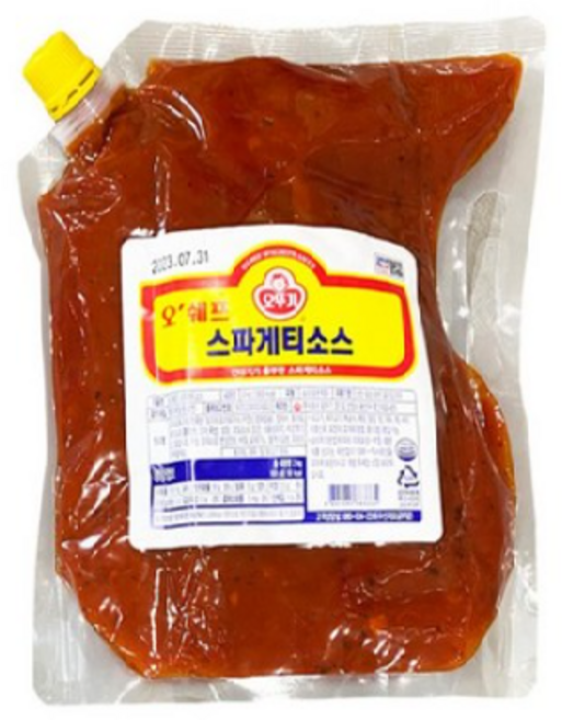 오뚜기 오쉐프 스파게티소스 2kg, 4개