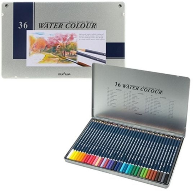 마켓마고A 문화연필 넥스프로 수채색연필 36색 틴케이스 (1개) 소모품
